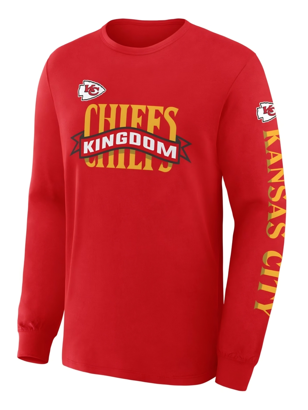 Fanatics NFL Kansas City Chiefs Red 'Kingdom' Long Sleeve Shirt